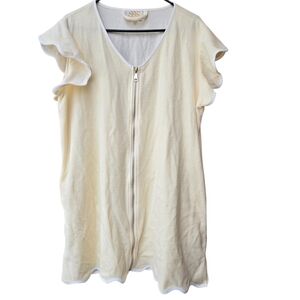 SSYS The Label "Get Ready" Velour Zip-Front Women's Robe Size XL